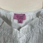 Francesca's Francesca’s White Cidney Smocked Waist Mini Dress Photo 4