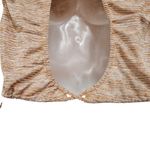 Free People  Movement Stripes Keyhole Back Cropped Top Tan Side Tie Size Small Photo 11