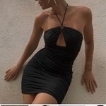 Princess Polly  Black Eliza Mini Halter Dress  Photo 1