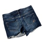 EXPRESS Womens  Dark Wash Raw Hem Denim Jean Shorts - Sz 00 Photo 1