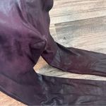 Spanx  WOMEN WINE BURGUNDY FAUX LEATHER SKINNY LEGGINGS SLIMMING SIZE SMALL #127 Photo 5