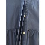 Tuckernuck Women's Navy Blue Cotton Royal Shirt Dress Mini Length Size S Preppy Photo 12