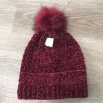 Time And Tru  Chenille Pom Beanie Toboggan Hat Photo 0