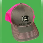 John Deere NWOT PINK AND GRAY  HAT 🚜🌽 Photo 1