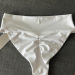 White High Waisted Bikini Bottoms Photo 3