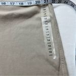 American Eagle AE Stretch Mom Pant Khaki Tan High Rise Tapered 14 Long NEW *FLAW Photo 12