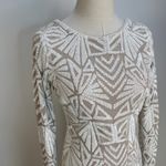 Dress the Population  Lola Art Deco Sequin Dress White Photo 1