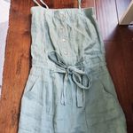 Stile Benetton linen light green dress size xs fits regular size small women's Photo 0