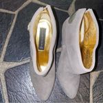 Steven By Steve Madden  Ellusion Gray Suede Leather Pointed Toe Heeled Bootie 8.5 Photo 7