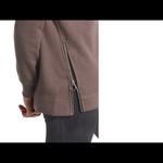 Athleta  Brown Cozy Karma Side Zip Funnel Neck Top Photo 3