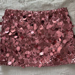 Edikted  sparkle sequin pink mini skirt Photo 0