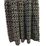 Loft Women's Black Eyelet Blouse Size S Ruffle Sleeve Button-Up Back Photo 5