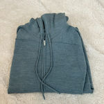 lululemon athletica Wool Lightweight Hoodie Sweater Cardigan Thumbholes Size 10 Blue Photo 0