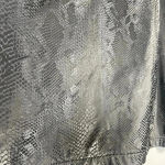 Juicy Couture  Short Skirt Snake Skin Pattern Black Box Pleat‎ Size 1X Mini Rock Photo 1