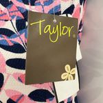Taylor Pink and Blue Patterned Dress Size 2 Photo 2