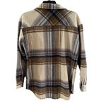 BLUE B Multicolor Plaid Flannel Button Up Shirt Jacket Shacket Small Cozy Photo 3