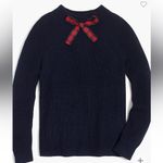 J.Crew Tartan bow-neck sweater size M Photo 1