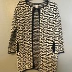 West 36th boutique black and white geometric open cardigan size small/medium Photo 0