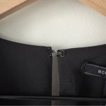 BCBGMAXAZRIA  Black V-Neck Faux Wrap Mini Dress Sleeveless Solid Business casual Photo 5