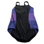 Lands' End Colorblock One Piece Soft Cup Tugless Sporty Swimsuit Size 12 D Photo 4