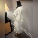 RUNAWAY THE LABEL Ditsy Yellow Lemon Polk-a-dot Cotton Mini Dress Sz Medium FLAW Photo 3