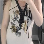 Black & White Rock N Roll Style Tank Top Photo 0