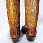 Dan Post Vintage  Genuine Teju Lizard Exotic Leather Cowboy Western Boots Brown 6 Photo 4