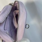 Steve Madden Lavender Faux Leather Circle Crossbody Bag Purse Chic Pastel Photo 3
