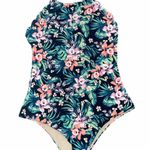 Vanilla Beach  size XLarge floral tropical print one piece swimsuit Photo 5