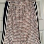 Anthropologie  pink tweed skirt suit set size 0 Photo 5