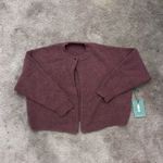 Daily Drills  Single Button Ribbed Burgundy Cardigan Sweater in Wine New XS/S Photo 2