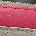 Diane Von Furstenberg  Embossed White Python Hot Pink Pop Continental Wallet Photo 7