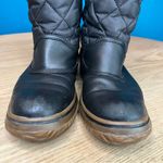 Coach  Samara Black Quilted Midi Snow Boots Nylon Leather Women’s Size 6 Photo 5