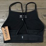 Nobull NWT  Matte High-Neck Sports Bra - XS - Black Photo 3