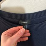 EXPRESS  Navy Blue Graphic Crewneck Sweater  Photo 2
