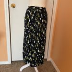 Coldwater Creek  Black Floral Maxi Skirt, dark blue, size small. Photo 1