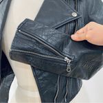 Highway One Vintage genuine leather cropped motorcycle jacket Y2K Black Size XS Photo 4