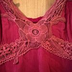 Miss Me Suede Strap Sleeveless Dress Lace At Bodice And Hem Rayon NWT Large Photo 3