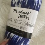 Michael Stars Blue & White Ruana Scarf Sarong NIP Photo 43