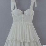 White Mini Dress Size XXS Photo 0