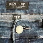 Judy Blue  Dark Wash Distressed Skinny Fit Jeans Size 13/31 Stretch Comfortable Photo 4
