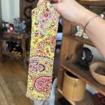 Vera Bradley  Yellow and Pink Paisley Quilted Mini Bag Photo 8