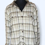 Columbia fleece lined plaid button-up flannel Size Medium Photo 0