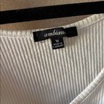 Ambiance White Ribbed Bodysuit junior medium Size undefined Photo 3