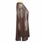 La Blanca  Swim Cover Up Tunic Size Large Brown Sequin Sheer Resort Wear Vacation Photo 4