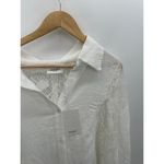 Andree by Unit  Button Down Shirt Women 1X Lace Oversized Coastal Boho Neutral Photo 4