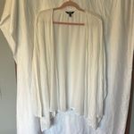 NWT Simply Vera VeraWang White “Chiffon Flyaway” Open Front Sweater Size 2X Photo 0