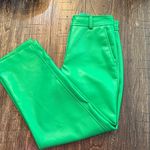 Babaton Aritzia  Command Cropped Vegan Leather Pant Size 4 In Gloss Green Photo 10