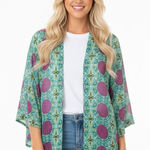Honey Belle  medium oversized floral boho kimono Photo 0