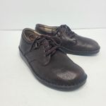 Finn Comfort Brown Leather Earthy Rustic Oxford Sneaker Shoes EU 38 US 8W 6M Size 8 Photo 0